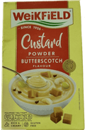 A packet of Butterscotch Custard Powder from WeikField of 100g